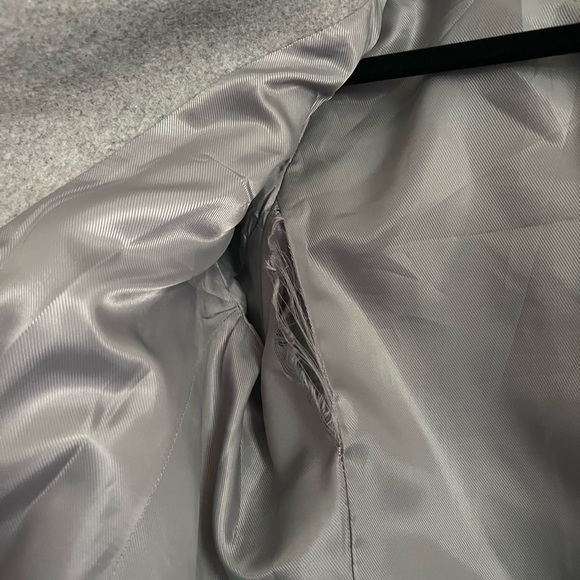 Wool Light Grey Peacoat - Picture 4 of 4